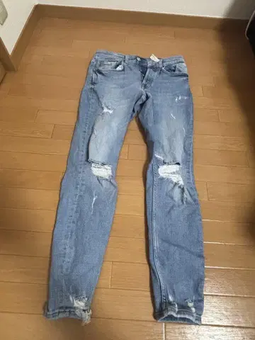 ZARA 데미지 데님 청바지 스키니 남성용 EUR38 (M~L 상당)