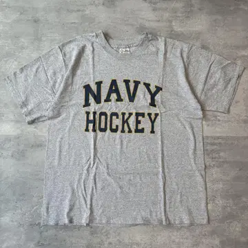 해군 밀리터리 티셔츠 남성용 구제 의류 NAVY HOCKEY 90s