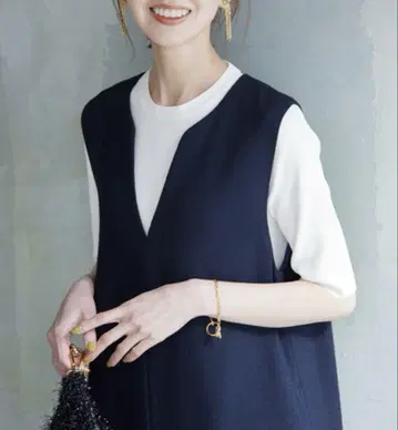SLOBE IENA 레이온 폴리 16G 니트 티셔츠 화이트