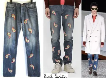Paul Smith 폴스미스 데님 팬츠 페이즐리 S