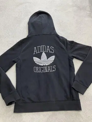ADIDAS ORIGINALS 블랙 후드티 M 여성용
