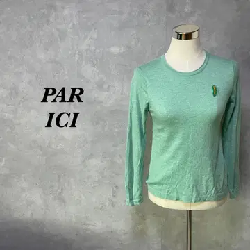 PAR ICI 니트 와펜 리브 스트레치 라이트 그린 3882