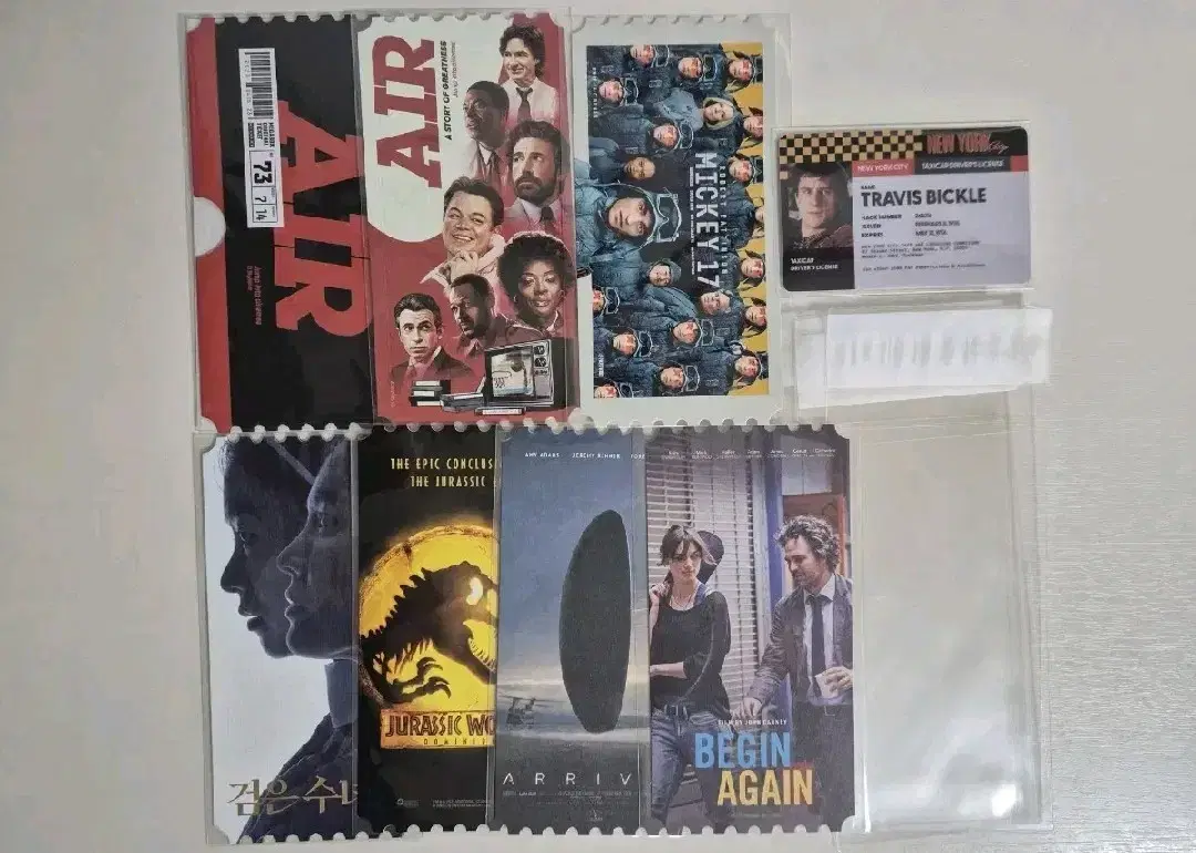 Movie Goods Bulk) Megabox OT Original Ticket Mickey 17 Jurassic World Begin Again Taxi Driver