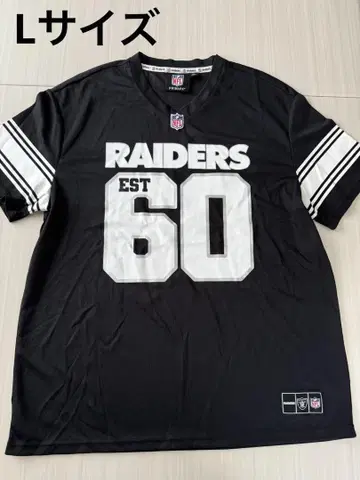 미사용 NFL RAIDERS 레이더스 게임 셔츠 유니폼 메쉬 L