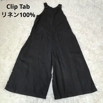 Cliptab 클립 탭 린넨 100% 오버롤 원피스