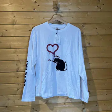 BANKSY 뱅크시 LOVE RAT 긴팔 티셔츠 BRANDALISED