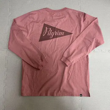 PILGRIM Surf+Supply 긴팔 롱T 컷 티셔츠 핑크