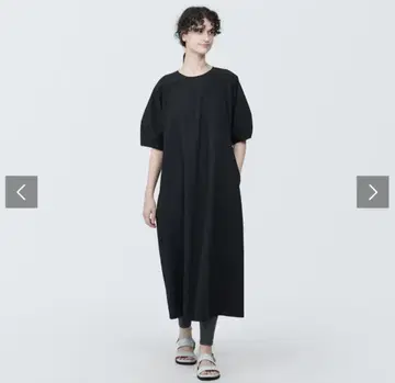 무인양품 여성 냉감 브로드 풀오버 반팔 원피스