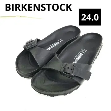 BIRKENSTOCK 에바 샌들 24.0 블랙 경량!