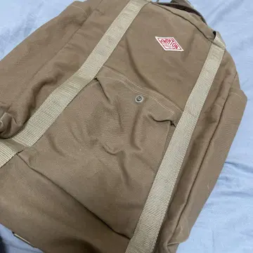 브라운 캔버스 백팩
