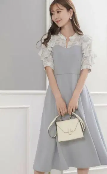르레브 바닐레 토와르 주이 도킹 원피스 블루