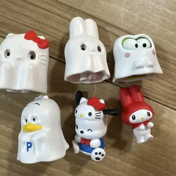 헬로키티 마이멜로디 피규어 6개 세트
