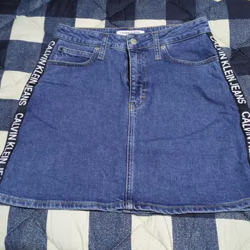 CALVIN KLEIN JEANS 데님 스커트 인디고 L