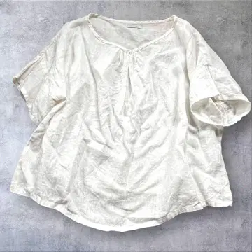 fog linen work 리투아니아 린넨 100% 상의 블라우스