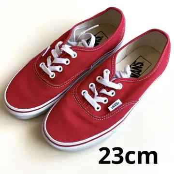 VANS 반스 오센틱 US6.5/JP23 레드 스니커즈