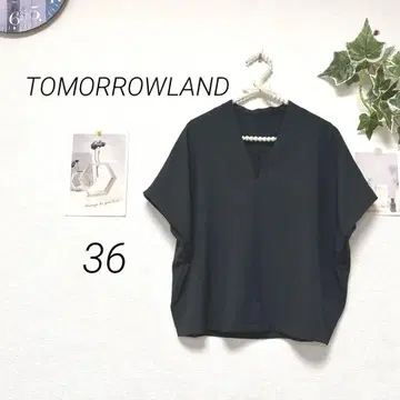 9216 TOMORROWLAND 투모로우랜드 V넥 블라우스 무지