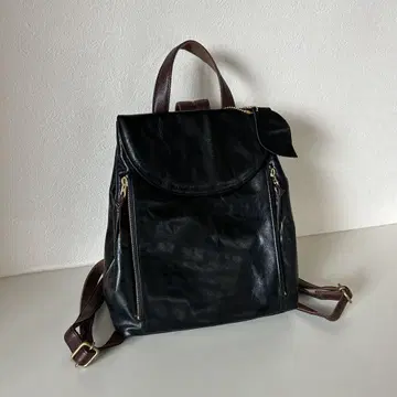 타카노 가마쿠라 백팩 가죽 블랙