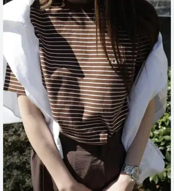 클라네 CLANE BORDER PACK T -SHIRT 매실 사카 한정판