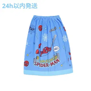 스파이더맨 랩 타월 롤 타월 수영장 타월 스냅 포함 70cm