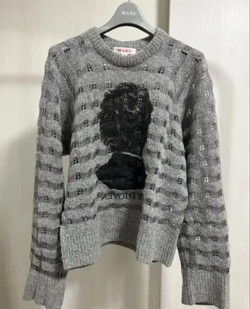 MASU 22aw REVERSE BEETHOVEN SWEATER 그레이