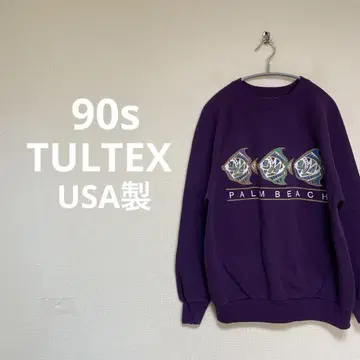 90s TULTEX USA제 맨투맨 래글런 퍼플