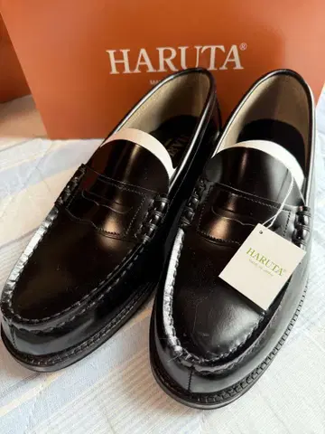 HARUTA 블랙 로퍼 26.5cm EEEE