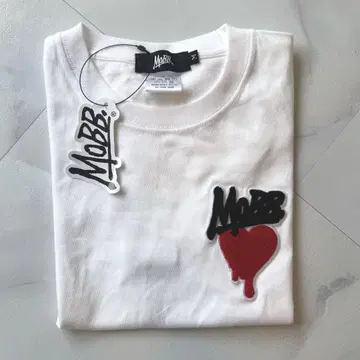 MOBB 로고 자수 패치 티셔츠