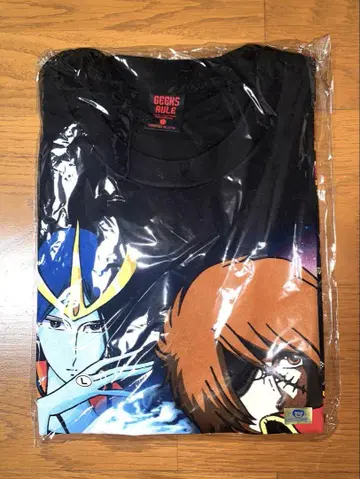 L 사이즈 GEEKS RULE CAPTAIN HARLOCK 티셔츠