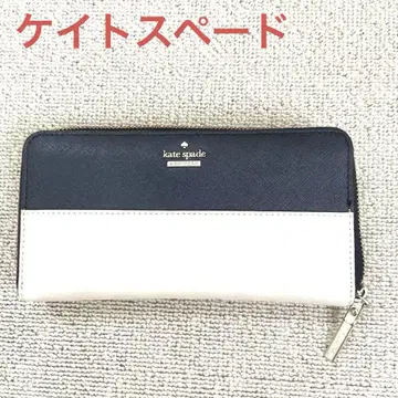 kate spade 장지갑 블랙 화이트 바이컬러