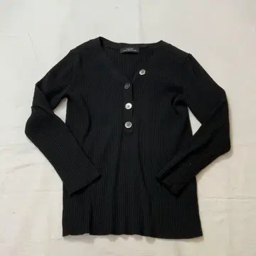 A/W 그린 라벨 릴랙싱 V넥 리브 니트