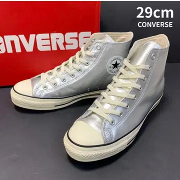 29cm CONVERSE LEATHER ALL STAR HI 실버