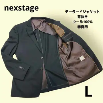 nexstage 남성용 테일러드 자켓 백 오픈 봄/여름용 울 100%