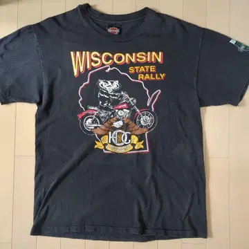 HURLEY-DAVIDSON 90's USA제 티셔츠 싱글 스티치