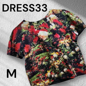 DRESS33 꽃무늬 반팔 티셔츠