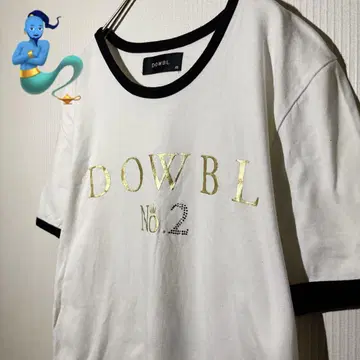 [개성파 구제 의류] DOWBL 화이트 컬러 링거 티셔츠 세련된 M46