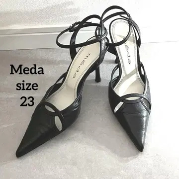 MEDA 스틸레토 하이힐 블랙 23cm 결혼식 외출