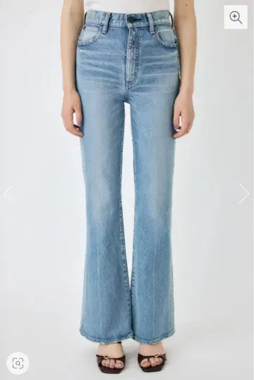 MOUSSY 라이트 블루 플레어 데님 팬츠