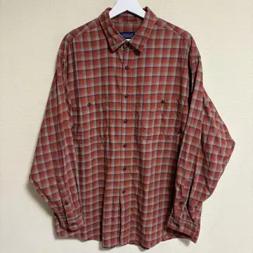 Patagonia 포르투갈제 체크 셔츠 오가닉 90s