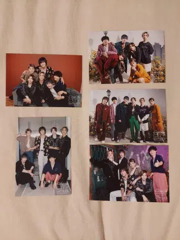 SixTONES 공식 사진 33장, 라이브 굿즈 사진 5장 세트