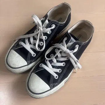 CONVERSE 블랙 스니커즈 24.5cm