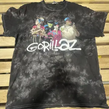 Gorillaz 타이다이 패턴 티셔츠