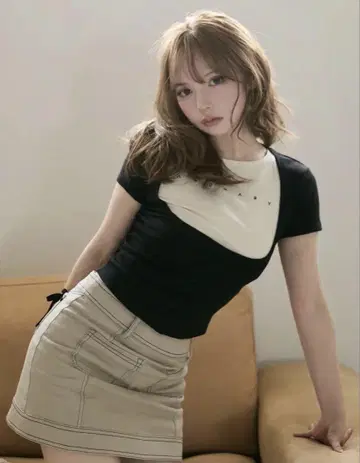 Mary logo tops andmary 마리 반팔