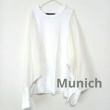 Munich 이종 소재 절개 탑 시어 탑 일본제 코튼