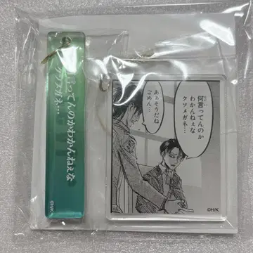 진격의 거인 리바이 한지 헥사 라이드 대사 플레이트 컬렉션 아크링 키링