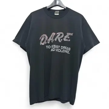 구제 의류 90년대 아트 D.A.R.E. 빈티지 티셔츠 USA제 835