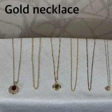 6권 세트 골드 목걸이 GOLD 체인 펜던트 R