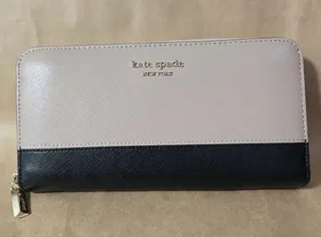 kate spade 장지갑 베이지 블랙 미사용품