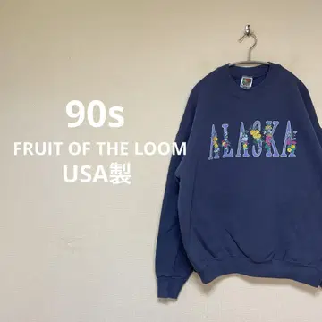 90s FRUIT OF THE LOOM USA제 맨투맨 알래스카