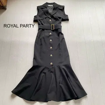 ROYAL PARTY 트렌치 머메이드 원피스 블랙 F