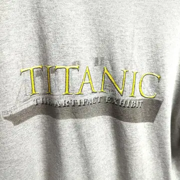 레어 TITANIC THE ARTIFACT EXHIBIT 티셔츠
